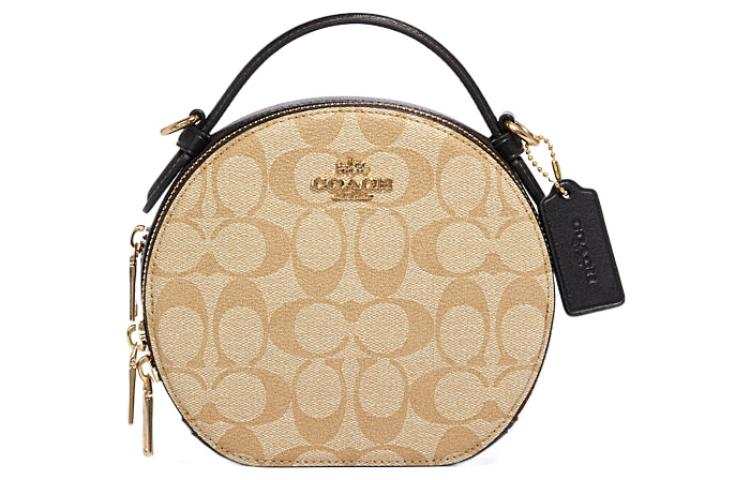 COACH Canteen Artificial Leather Crossbody Bags Regular Women's Monogram Khaki