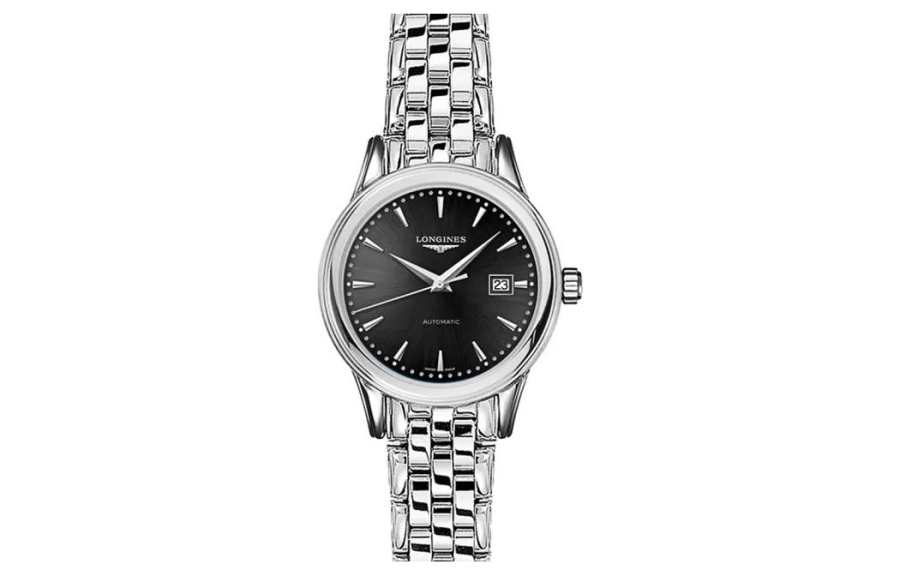 LONGINES Military Flag Collection Automatic Mechanical Movement Women's Watch 30mm Black Dial