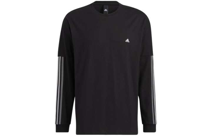 Adidas Adidas T Shirts Men's Black Crew Neck Moderate Straight Fit