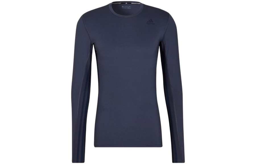 Adidas Adidas T Shirts Men's Blue Crew Neck Moderate Straight Fit