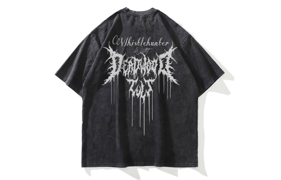 WHISTLEHUNTER T Shirts Unisex Black Crew Neck Moderate Straight Fit