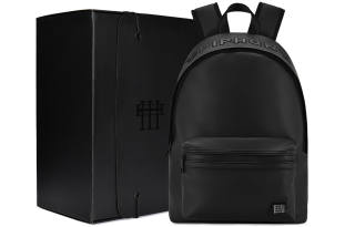 EPIPHQNY PU Leather Backpack Unisex Black