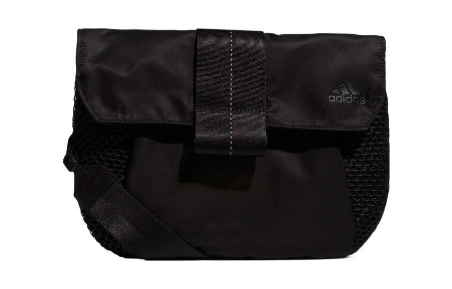 Adidas Adidas Solid Color Shoulder Bag, Crossbody Bag Small Unisex Black