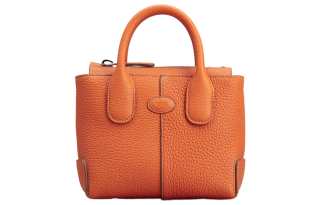 TOD'S DI Cow Leather Shoulder Bag, Crossbody Bag, Handbag Mini Women's Orange