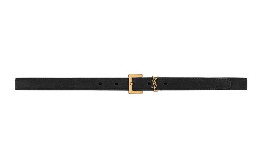 SAINT LAURENT SAINT LAURENT Logo Plaque Belt