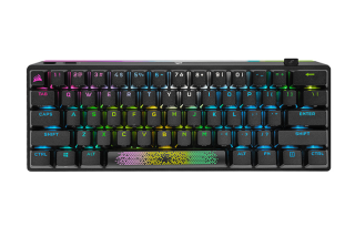 USCORSAIR K70 PRO MINI WIRELESS Bluetooth Connection Speed Silver Switch 61 Keys Wireless/Bluetooth/Wired Connection
