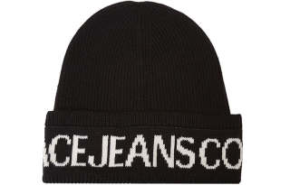 Versace Jeans Couture intarsia-knit logo beanie