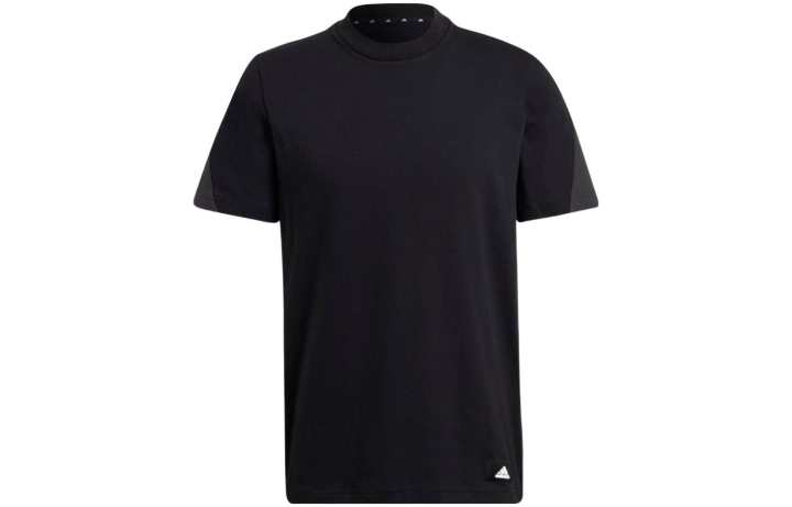 Adidas Adidas T Shirts Men's Black Crew Neck Moderate Straight Fit