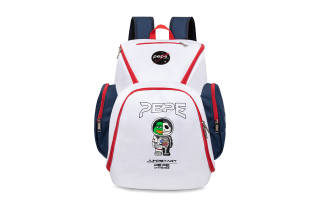 JRs Sad Frog, Collaboration Polyester Backpack Unisex Green/White/Black