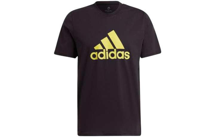 Adidas Adidas T Shirts Men's Black Crew Neck Moderate Straight Fit