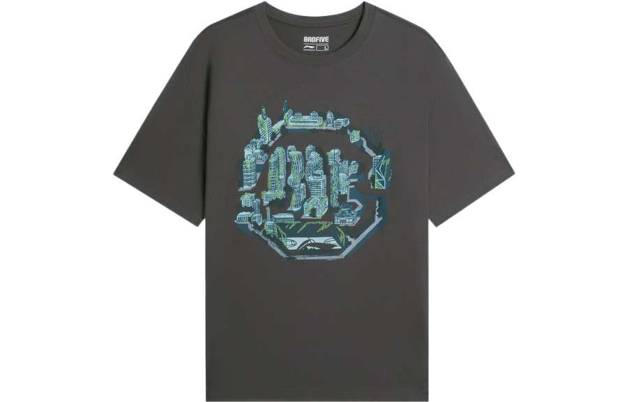 Li-Ning Li Ning Badfive T Shirt Men's Gray