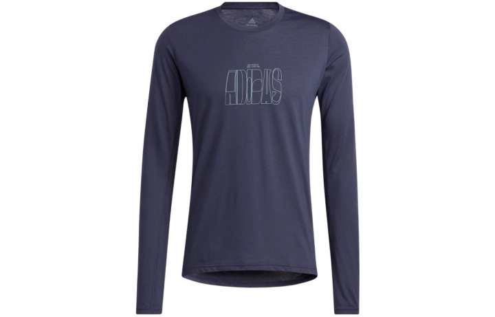 Adidas Adidas T Shirts Men's Blue Crew Neck Moderate Straight Fit