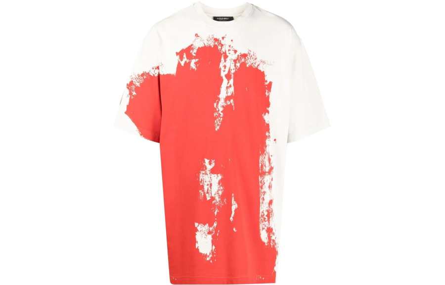 A-COLD-WALL* A COLD WALL* T Shirts Men's Orange Crew Neck Straight Fit