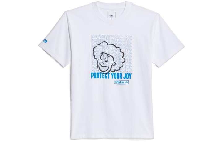 Adidas Adidas T Shirts Unisex White Crew Neck Moderate Straight Fit