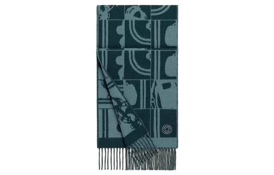 HERMES HERMES Brides De Gala Cashmere Knit Scarves Men's