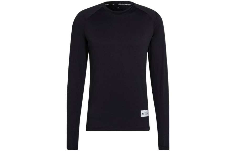 Adidas Adidas T Shirts Men's Black Crew Neck Moderate Straight Fit