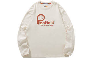 Penfield T Shirts Unisex Ecru Crew Neck Moderate Straight Fit
