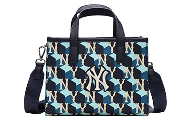 MLB MLB Monogram Collection Polyester Artificial Leather Tote Bag, Shopping Bag, Shoulder Bag, Crossbody Bag, Handbag Small