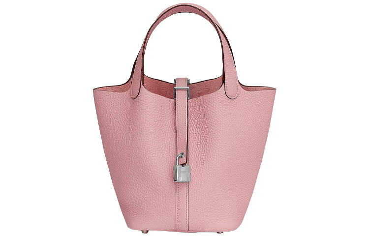 HERMES Picotin Lock Taurillon Clemence Bullock Leather Basket Bag, Bucket Bag, Handbag 18 Women's