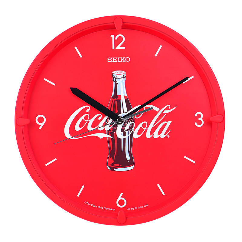 SEIKO SEIKO Sweeping Seconds Movement Polyester Plastic Wall Clock Unisex Red QHA901R
