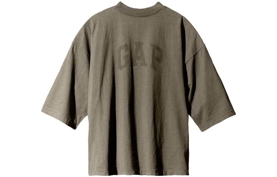 YEEZY x Gap X Balenciaga Sleeve Tee T Shirt Unisex Beige Umber