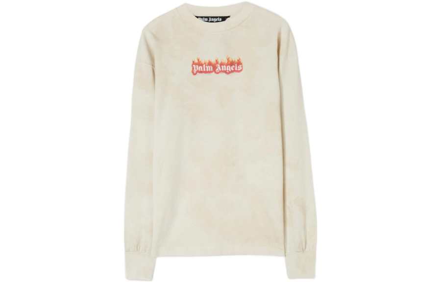 PALM ANGELS Burning Logo Classic Longsleeve T shirt
