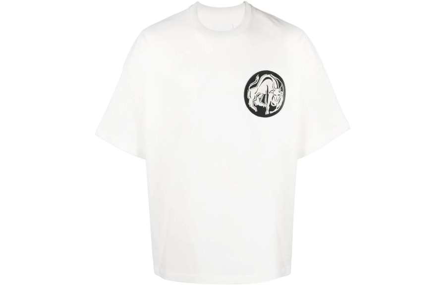 JIL SANDER T Shirts Men's White Crew Neck Moderate Straight Fit