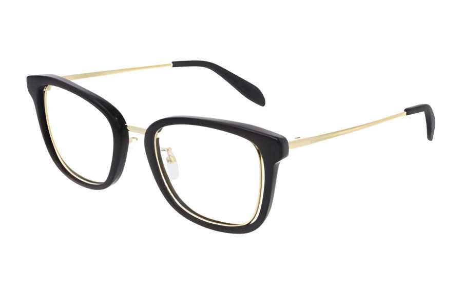 Alexander McQueen Alexander McQueen Prescription Glasses Women's Black/Gold