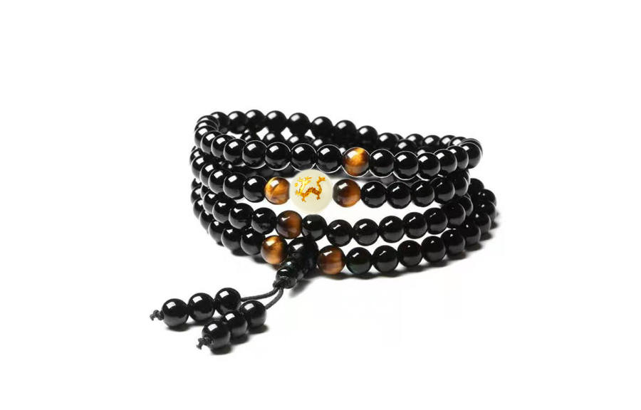 Muyan Chinese Zodiac Glow In The Dark Beaded Bracelet Unisex