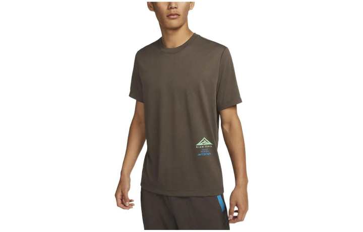 Nike Nike T Shirts Men's Ironstone Crew Neck Moderate Straight Fit