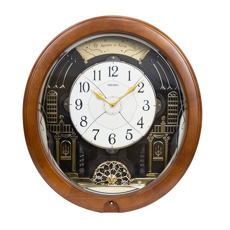 SEIKO SEIKO Sweeping Seconds Movement Wall Clock Unisex Black