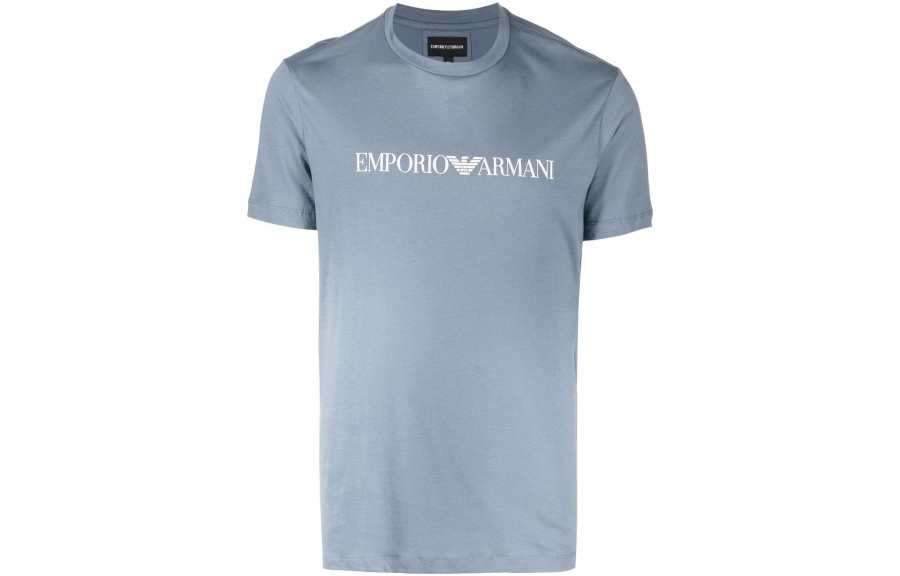 EMPORIO ARMANI Pima-jersey T-shirt With Logo Print