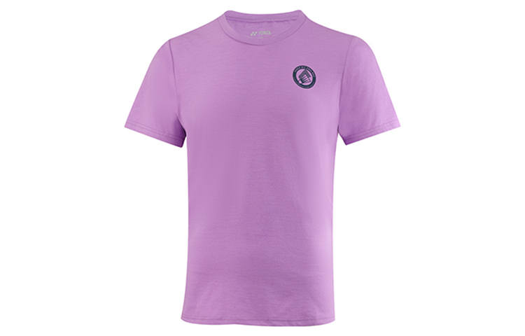 YONEX T Shirts Unisex Lavender Crew Neck Moderate Straight Fit