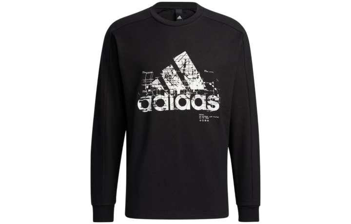 Adidas Adidas T Shirts Men's Black Crew Neck Moderate Straight Fit