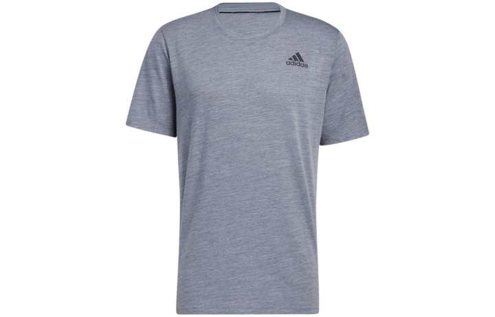 Adidas Adidas T Shirts Men's Gray Crew Neck Moderate Straight Fit