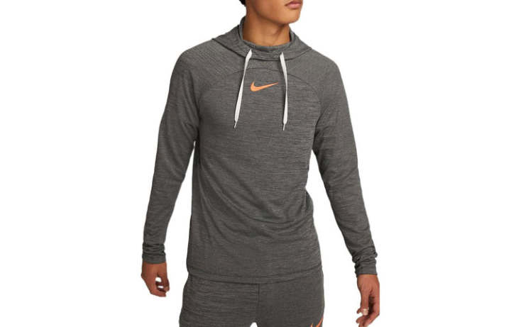 Nike Nike T Shirts Men's Gray Hooded Moderate Straight Fit