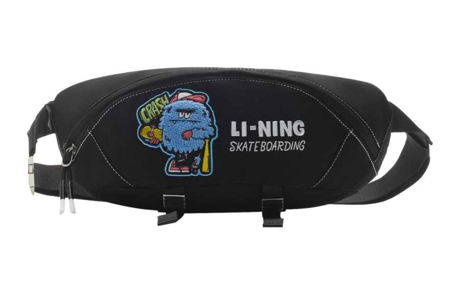 Li-Ning Li Ning Fabric Waist Bag Chest Bag Regular Unisex Black