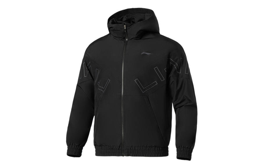 Li-Ning Li Ning Fitness Series Jackets Men's Black Hooded Moderate Other