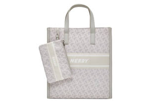 Nerdy Polyester Tote Bag, Shopping Bag, Combo Bag, Handbag, Crossbody Bag Large Unisex Light Gray