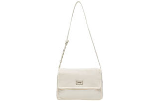 Nerdy Nylon Tofu Bag Crossbody Bag Medium Unisex Milk White