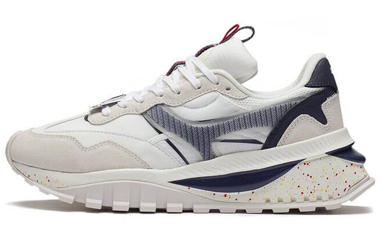 Li-Ning Li Ning Fangyuan EVO Comfortable Breathable Low top Sports Casual Shoes Men's White Blue