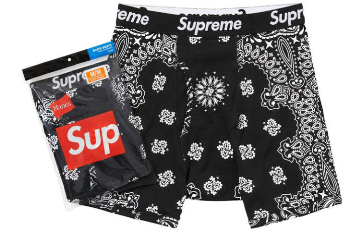 Supreme Supreme Hanes Bandana Boxer Briefs 2 Pack White