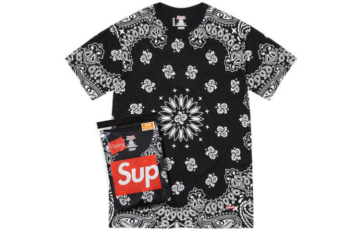 Supreme Supreme Hanes Bandana Tagless Tees 2 Pack