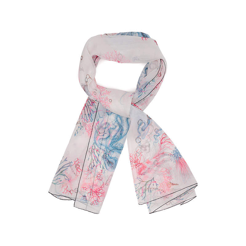 Alexander McQueen Scarves Women's White Multicolor
