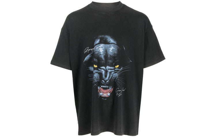 REPRESENT REPRESENT T Shirts Men's Black Crew Neck Moderate Heavyweight