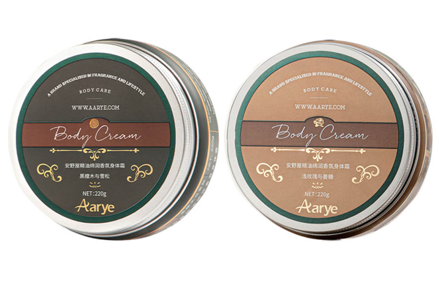 AARYE Essential Oil Fragrance Hydrating Moisturizing Body Cream Repairing Long Lasting Fragrance 220g