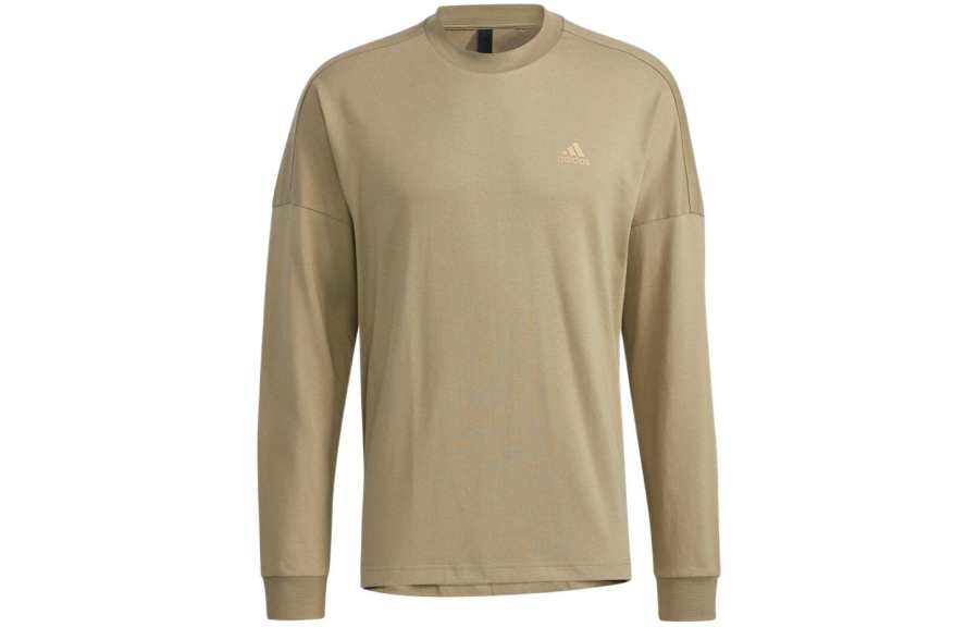 Adidas Adidas T Shirts Men's Green Crew Neck Moderate Straight Fit