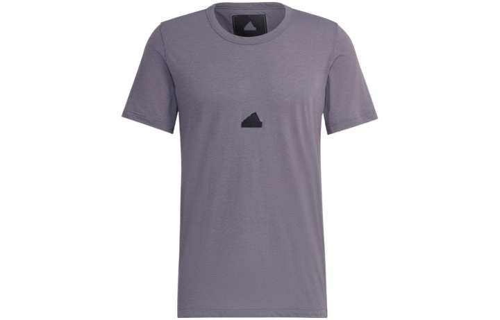 Adidas Adidas T Shirts Men's Gray Crew Neck Moderate Straight Fit