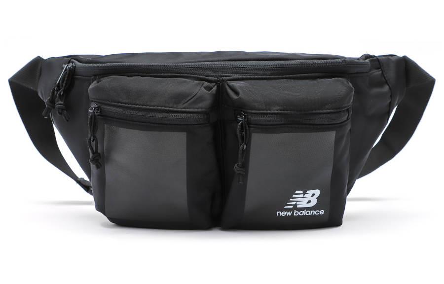 New Balance New Balance Zip Closure Fabric Sling Bag, Shoulder Bag, Crossbody Bag Unisex Cool Black