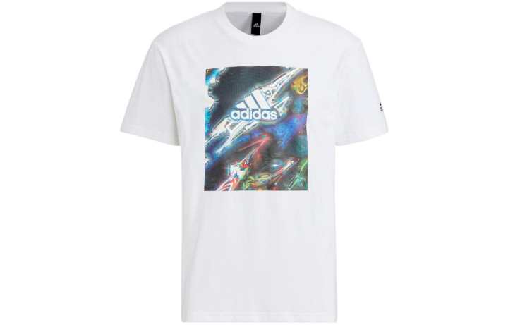 Adidas Adidas T Shirts Unisex White Crew Neck Moderate Straight Fit